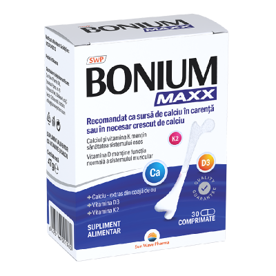 Bonium Maxx, 30 comprimate, Sun Wave Pharma -