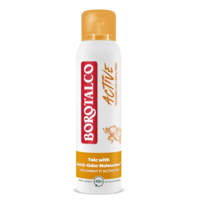 Deodorant spray Active Mandarine & Neroli, 150ml, Borotalco -
