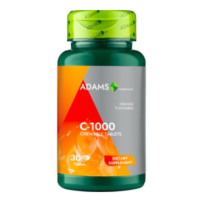 Vitamina C 1000, 30 tablete, Adams -