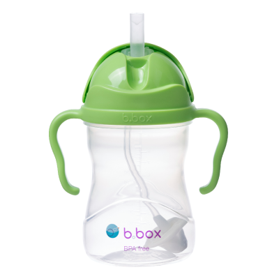 Cana cu pai, 6 luni+, Verde, 240 ml, B.Box -