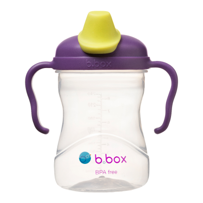 Cana de tranzitie cu cioc, +4l, Mov/Verde, 240 ml, B.box -