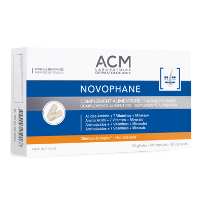 Capsule pentru par si unghii Novophane, 60 capsule, ACM -