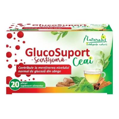 GlucoSuport Ceai, 20 plicuri, Naturalis -