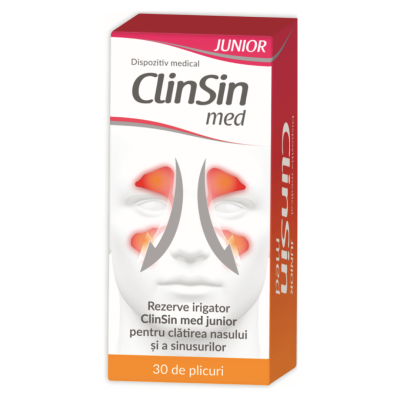 Rezerve irigator ClinSin Med Junior, 30 plicuri, Zdrovit -