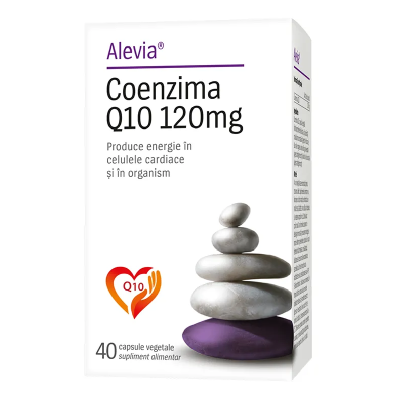 Coenzima Q10 120mg, 40 capsule vegetale, Alevia -