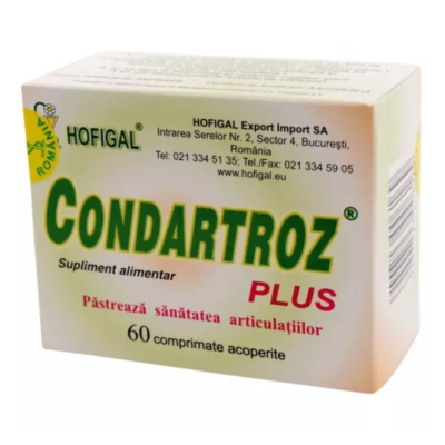 Condartroz Plus, 60 comprimate, Hofigal -