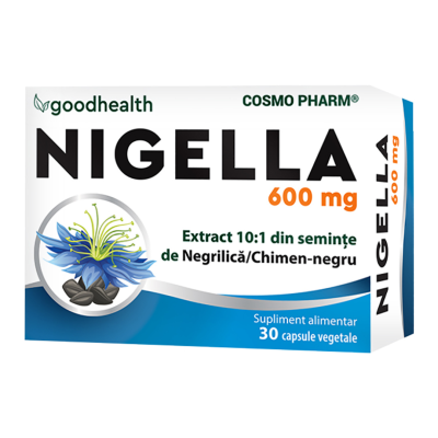 Nigella Sativa 600mg, 30 capsule, Cosmo Pharm -