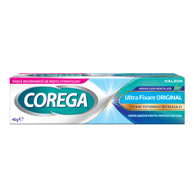 Crema adeziva pentru proteza dentara Ultra Fixare Original, 40 g, Corega -