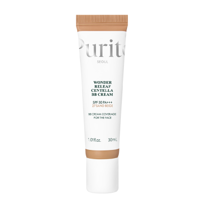 Crema BB multifunctionala cu SPF 30 PA+++, 27 Sand Beige, Wonder Releaf Centella, 30 ml, Purito -