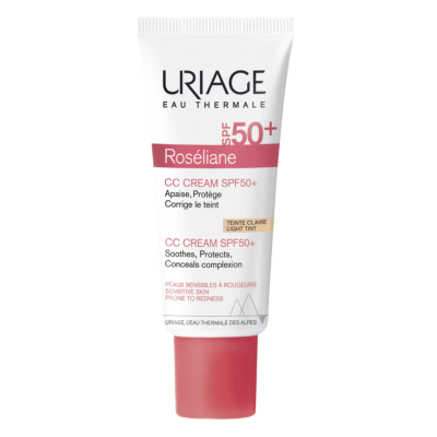 Crema CC anti-roseata cu SPF 50+ Roseliane, 40 ml, Uriage -