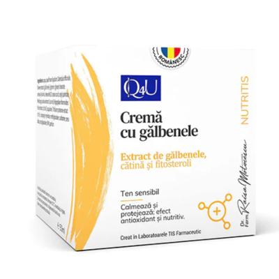 Crema cu galbenele Nutris Q4U, 50 ml, Tis Farmaceutic -