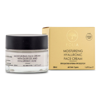 Crema de fata hidratanta cu acid hialuronic, 50 ml, Eolia -