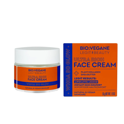 Crema de fata intens hidratanta, Whoa So Glow, 50ml, Bio:Vegane Legit Beauty -