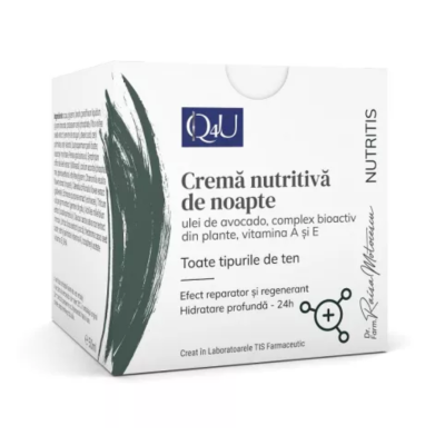 Crema nutritiva de noapte Nutris Q4U, 50ml, Tis Farmaceutic -