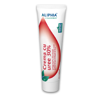 Crema cu uree 30% cu miros de tei, 125 ml, Aliphia -