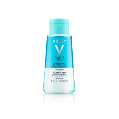 Demachiant bifazic waterproof pentru zona ochilor Purete Thermale, 100ml, Vichy -