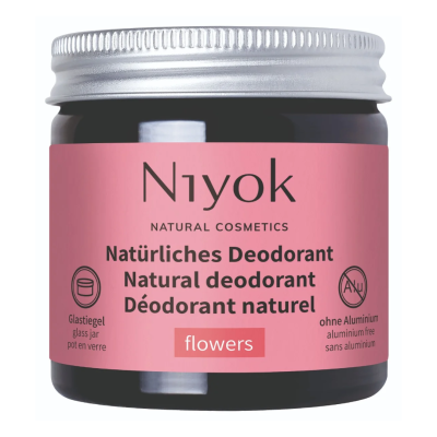 Deodorant crema cu arome florale, 40 ml, Niyok -
