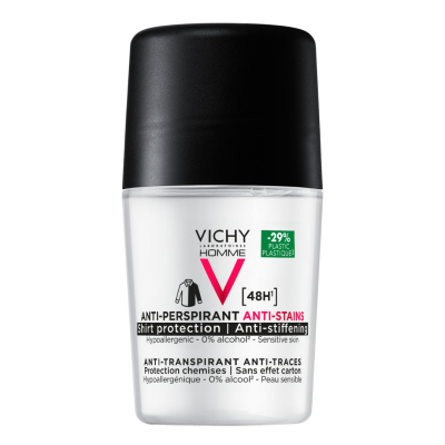 Deodorant roll-on Anti Stains 48h Homme, 50 ml, Vichy -