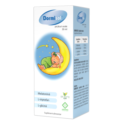 Picaturi orale Dormisol, 30ml, Dr. Phyto -