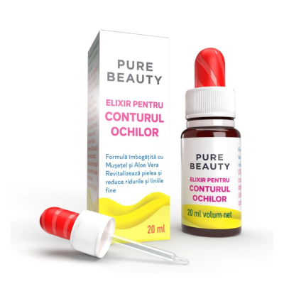 Elixir pentru conturul ochilor Pure Beauty, 20ml, Justin Pharma -