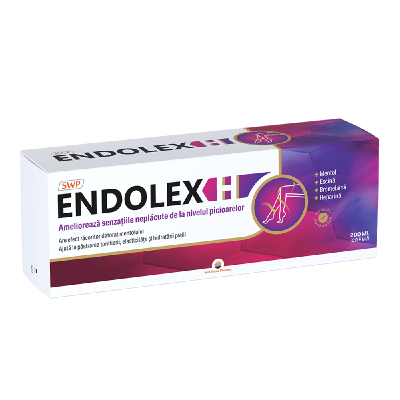 Crema pentru picioare obosite Endolex H, 200 ml, Sun Wave Pharma -