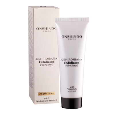 Exfoliant facial cu extract de Nadeshiko, 75 ml, Onshindo Osaka -