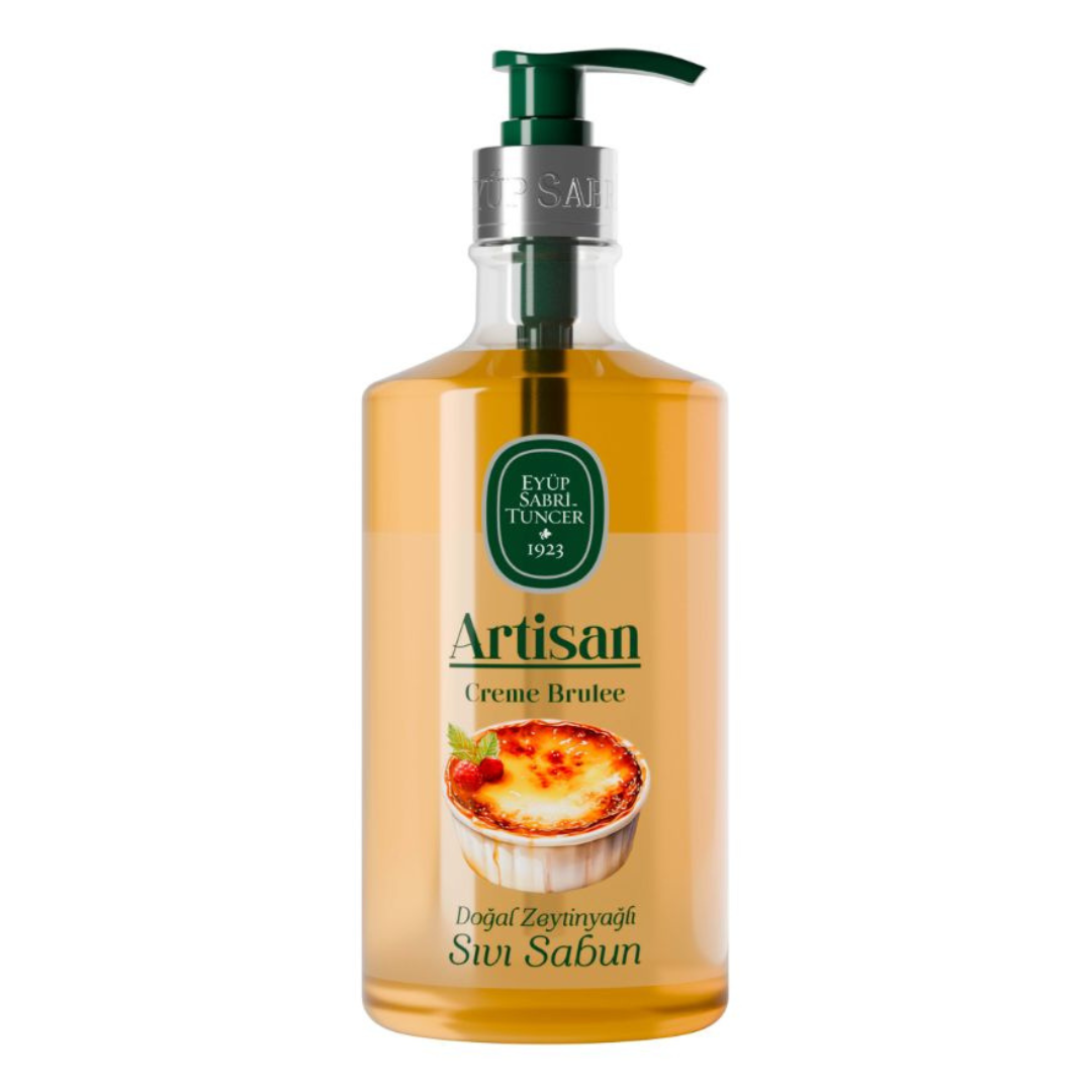 Sapun lichid cu ulei natural de masline Creme Brulee Artisan
