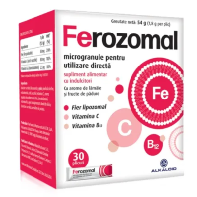 Ferozomal, 30 plicuri, Alkaloid -