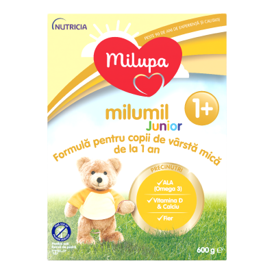 Formula de lapte Milumil Junior, 1 an+, 600 g, Milupa -