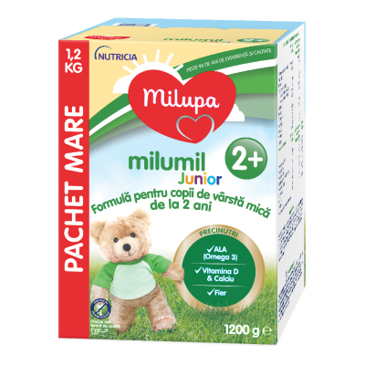 Formula de lapte Milumil Junior, +2 ani, 1200 g, Milupa -