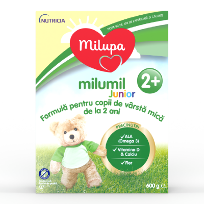 Formula de lapte Milumil Junior, +2 ani, 600 g, Milupa -