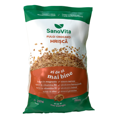 Fulgi crocanti de hrisca, 250g, SanoVita -