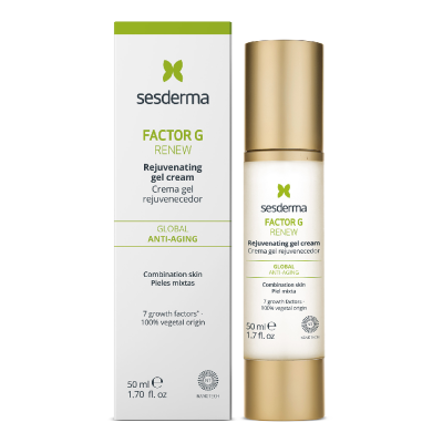 Gel crema contur pentru fata si gat Factor G Renew, 50 ml, Sesderma -