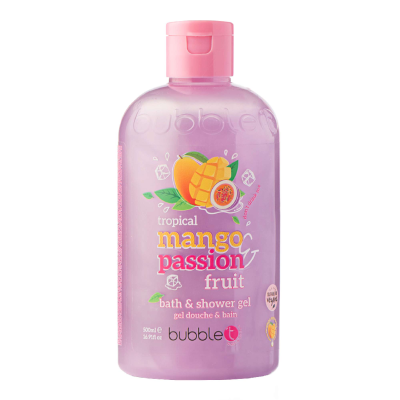 Gel de dus si baie cu aroma de mango si fructul pasiunii, 500ml, Bubble T -