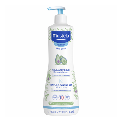 Gel de curatare par si corp, 750 ml, Mustela -