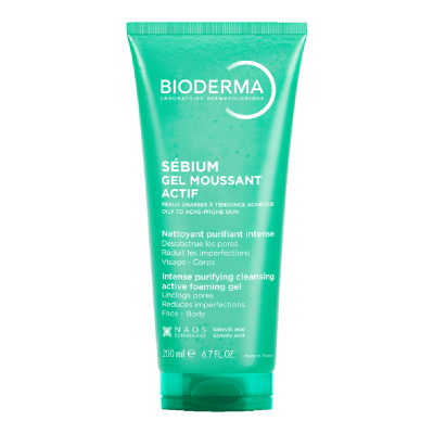 Gel spumant activ Sebium, 200 ml, Bioderma -