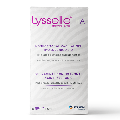 Gel vaginal non-hormonal Lysselle, 8 monodoze*5 ml, Biessen Pharma -