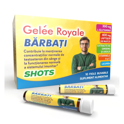 Gelee Royale Barbati, 10 fiole buvabile, Justin Pharma -