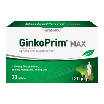 GinkoPrim Max, 120 mg, 30 tablete, Walmark -