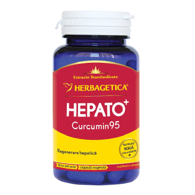 Hepato+ Curcumin 95, 30 capsule, Herbagetica -