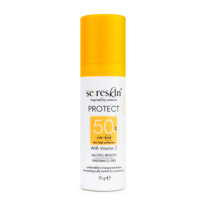 Crema cu SPF50+ si Vitamina C Protect, 15g, Se:Reskin -