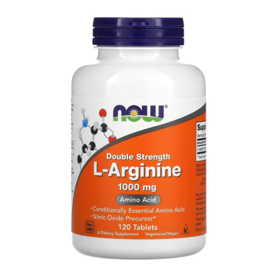 L-Arginina Forte, 1000 mg, 120 tablete, Now Foods -