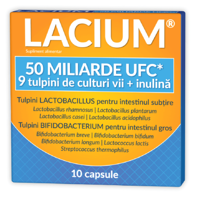 Lacium 50 miliarde UFC, 10 capsule, Zdrovit -