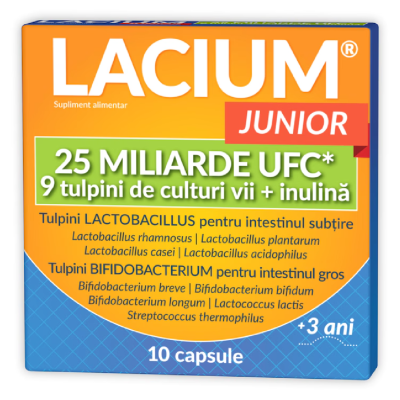 Lacium Junior 25 miliarde UFC, 10 capsule, Zdrovit -