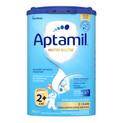 Formula de lapte praf Nutri Biotik 2+, 2-3 ani, 800 g, Aptamil -