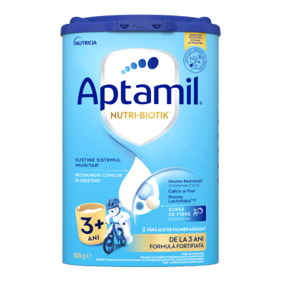 Formula de lapte praf Nutri Biotik 3+, peste 3 ani, 800 g, Aptamil -