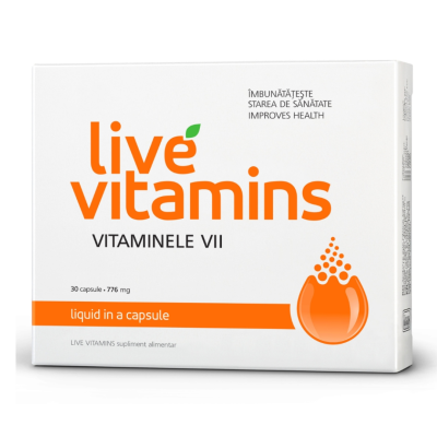Live Vitamins, 30 capsule, Vitaslim -
