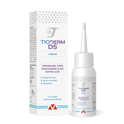 Lotiune intensiva pentru dermatita seboreica Tioderm DS, 50 ml, Braderm -