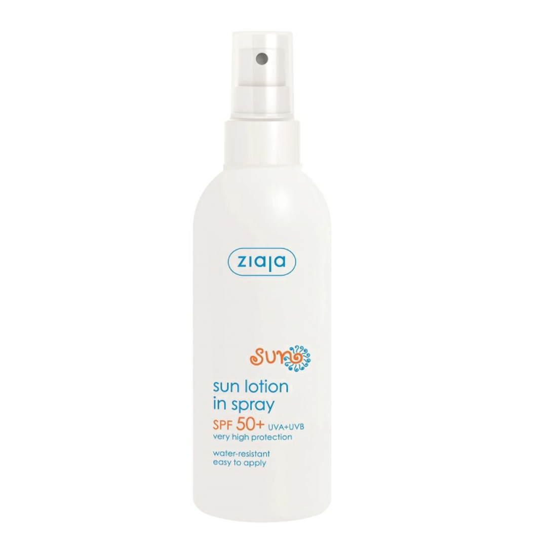 Lotiune spray hidratanta rezistenta la apa SPF 50+