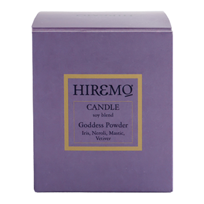 Lumanare din ceara de soia Goddess Powder Hiremo, 250 ml, Eolia -